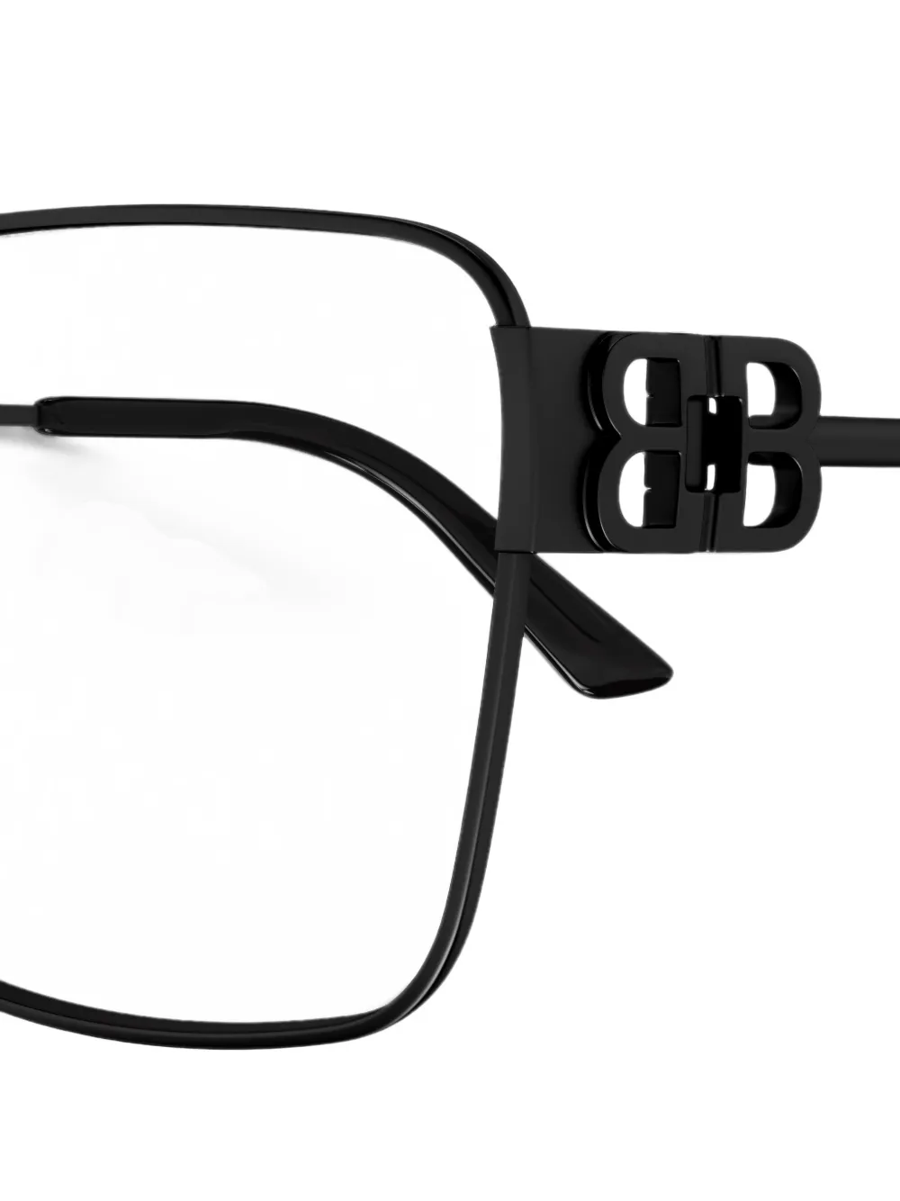 Balenciaga Eyewear Bril met vierkant montuur en BB-logo Zwart