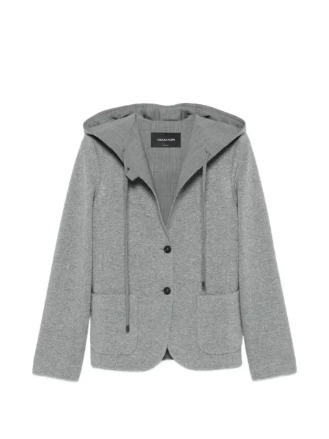 Fabiana Filippi hooded button-fastening jacket