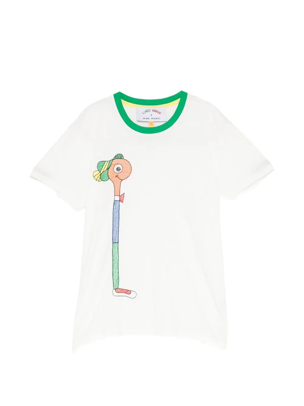 Mira Mikati Lowly Worm x MIRA MIKATI Lowly embroidered T-shirt