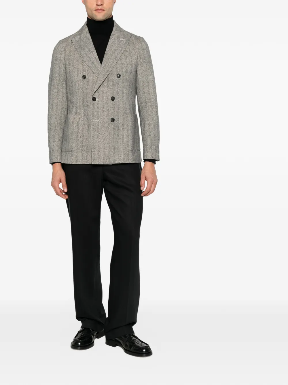Berwich Lucano Straight-leg Trousers In Black