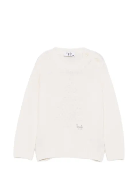 Il Gufo sequin-embellished button-shoulder sweater