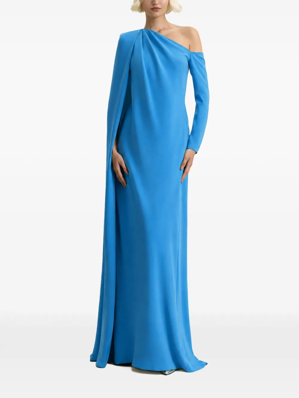 Gemy Maalouf Gedrapeerde jurk Blauw