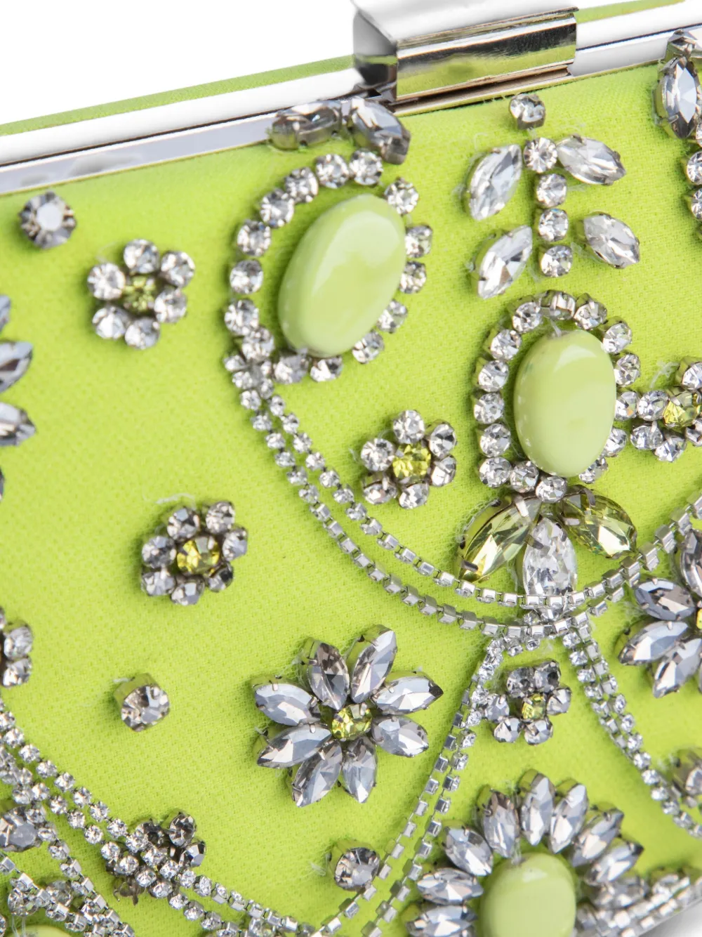Gemy Maalouf Boxclutch verfraaid met juwelen Groen