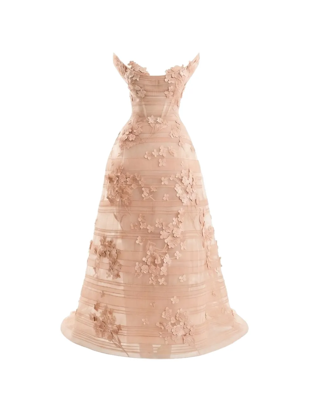 Gemy Maalouf Off-shoulder jurk Beige