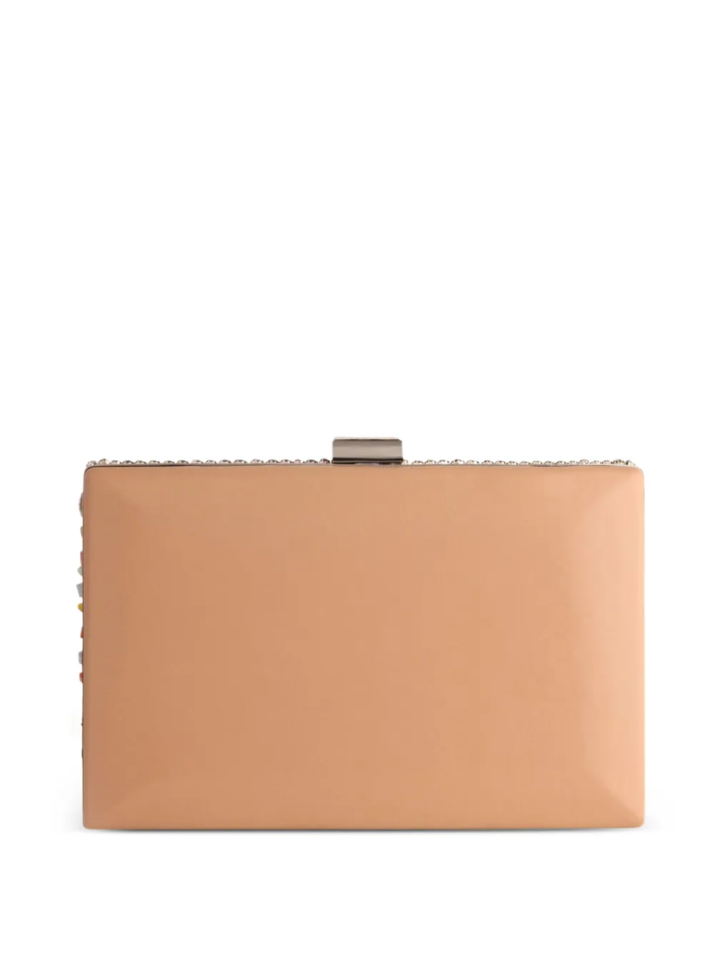 Gemy Maalouf Boxclutch verfraaid met juwelen Beige