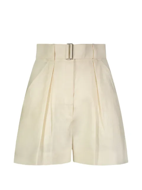 Matthew Bruch belted pleated shorts