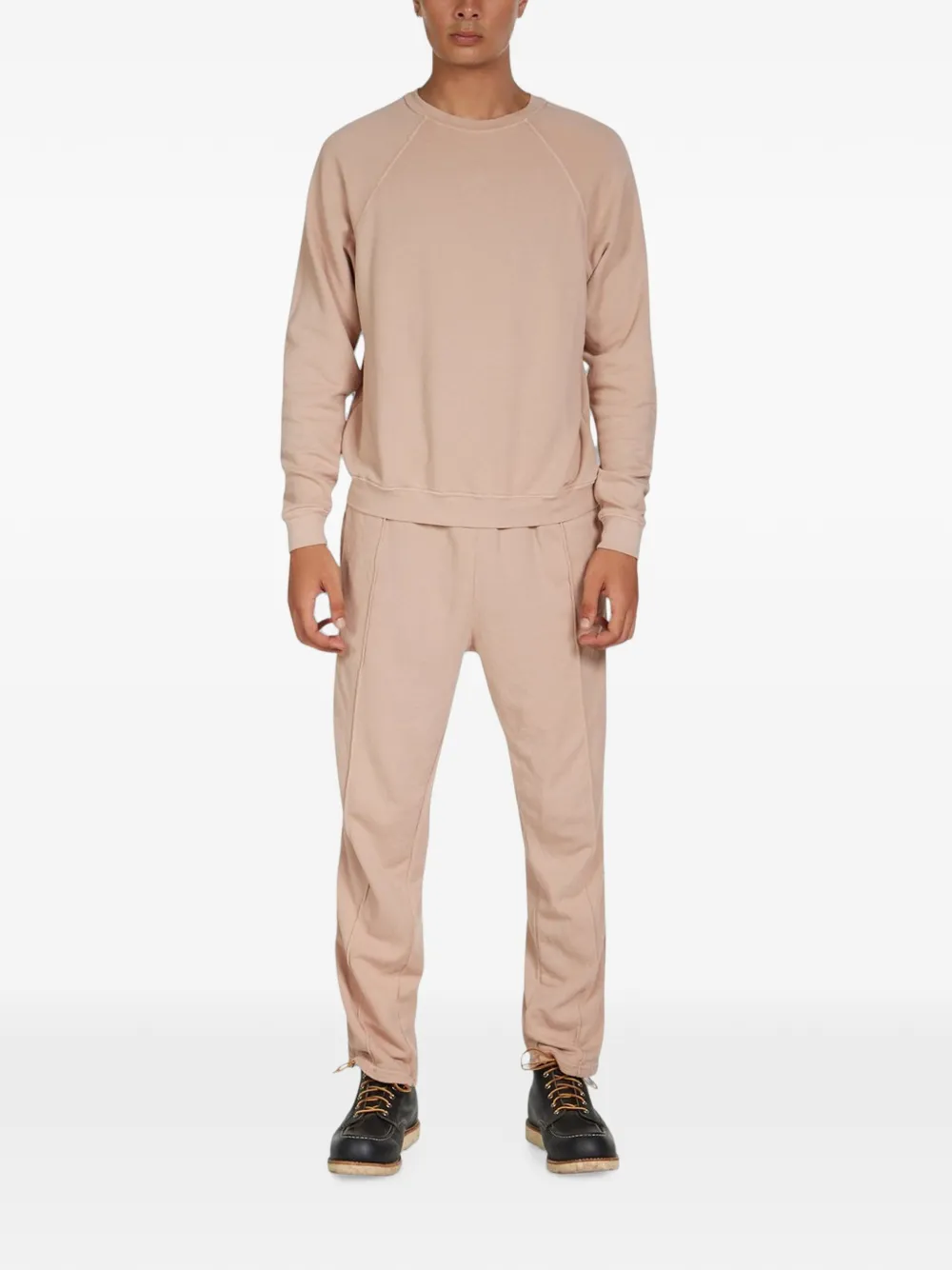 Les Tien French Terry T-shirt met raglanmouwen Beige