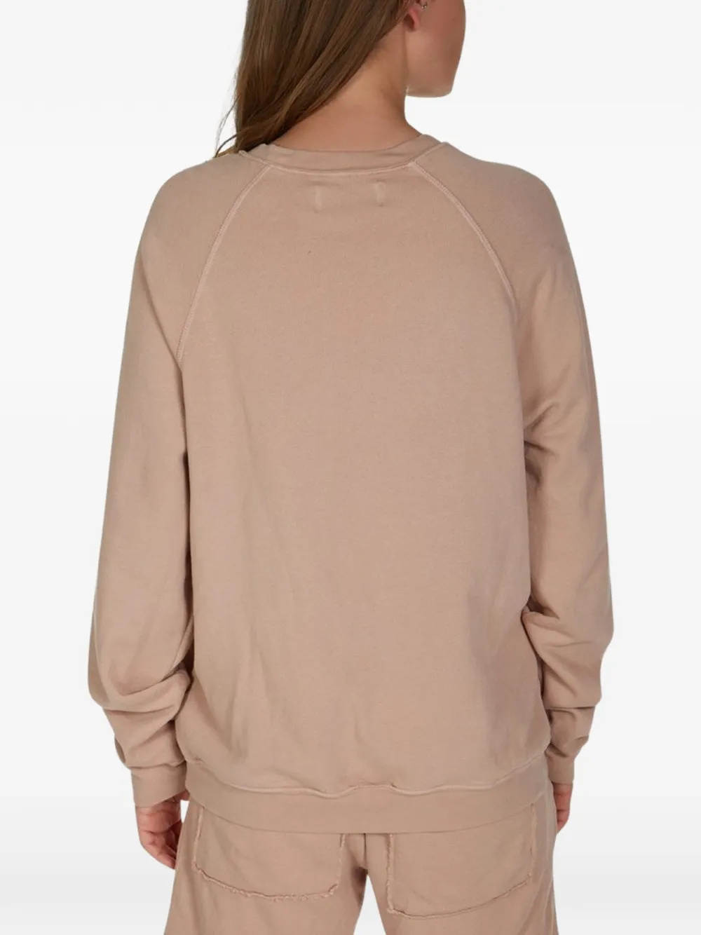 Les Tien French Terry T-shirt met raglanmouwen Beige