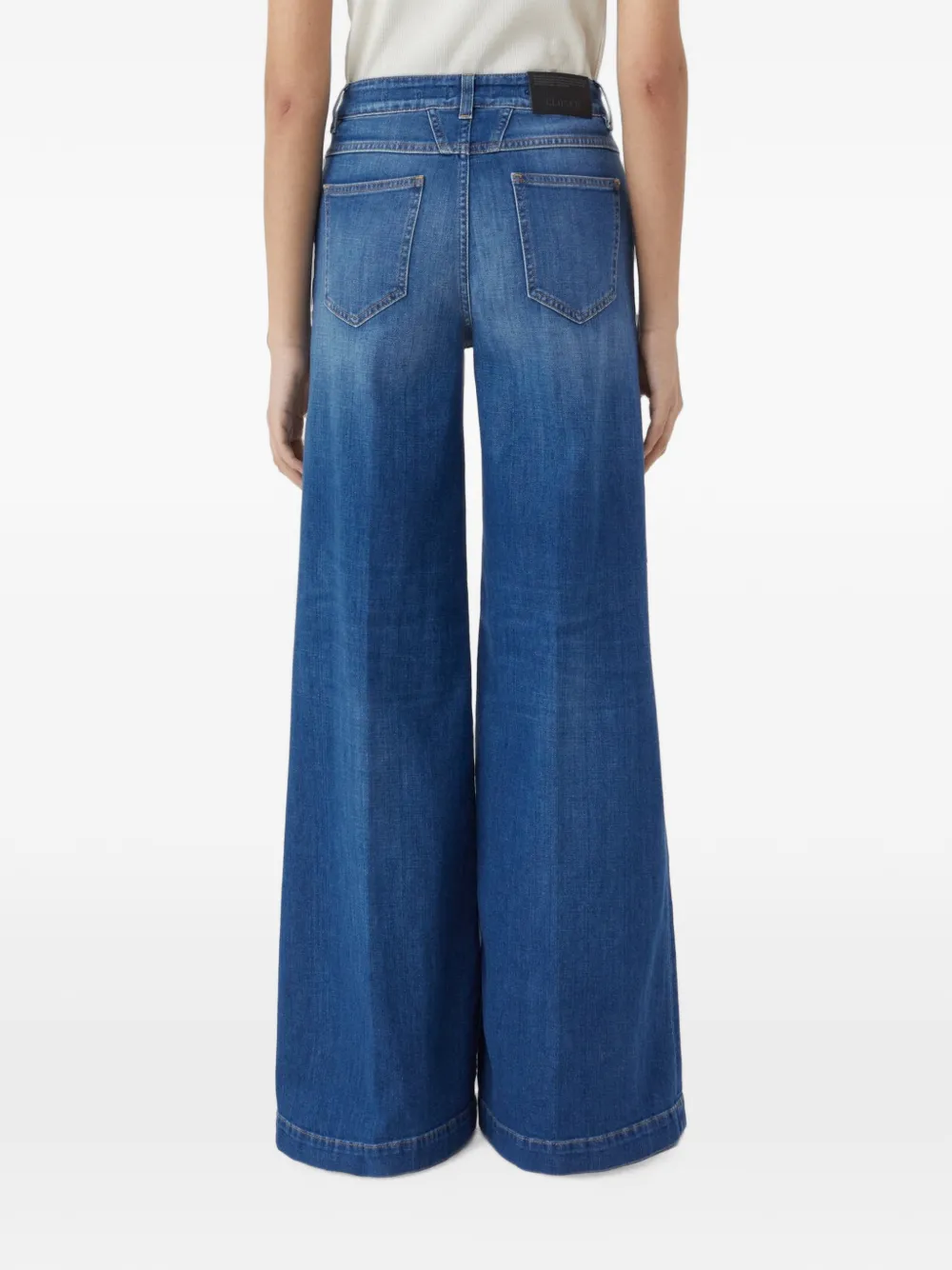 Closed Glow-Up jeans met wijde pijpen Blauw