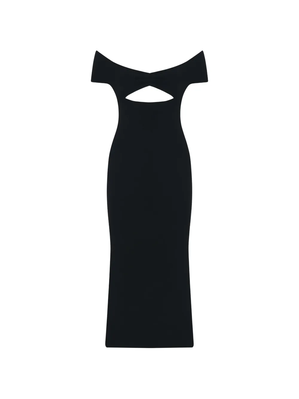 ZEYNEP ARCAY MB cut-out ruched midi dress - Noir ZEYNEP ARCAY MB cut-out ruched midi dress - Noir