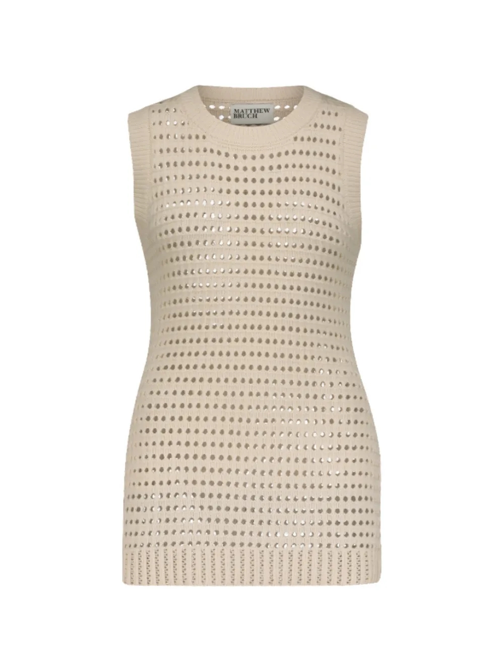 Matthew Bruch knit mesh mini dress