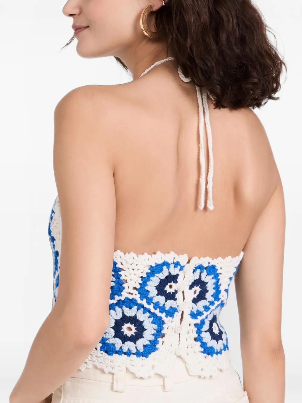 Sea Gehaakte tanktop Blauw