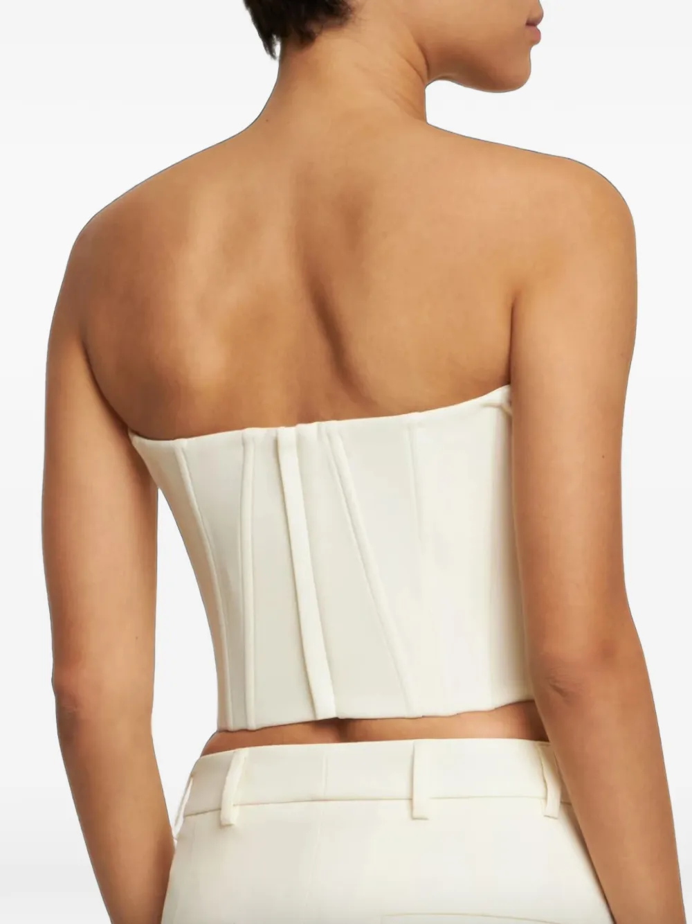 Giuseppe Di Morabito Strapless avondjurk Beige