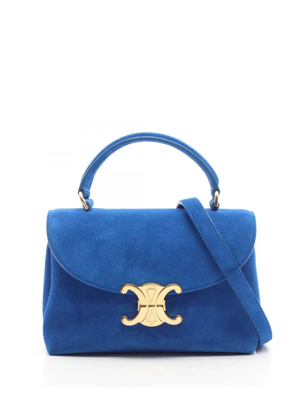 Celine Pre-Owned 2000-2026 Teen Triomphe Nino Satchel-Tasche - Blau