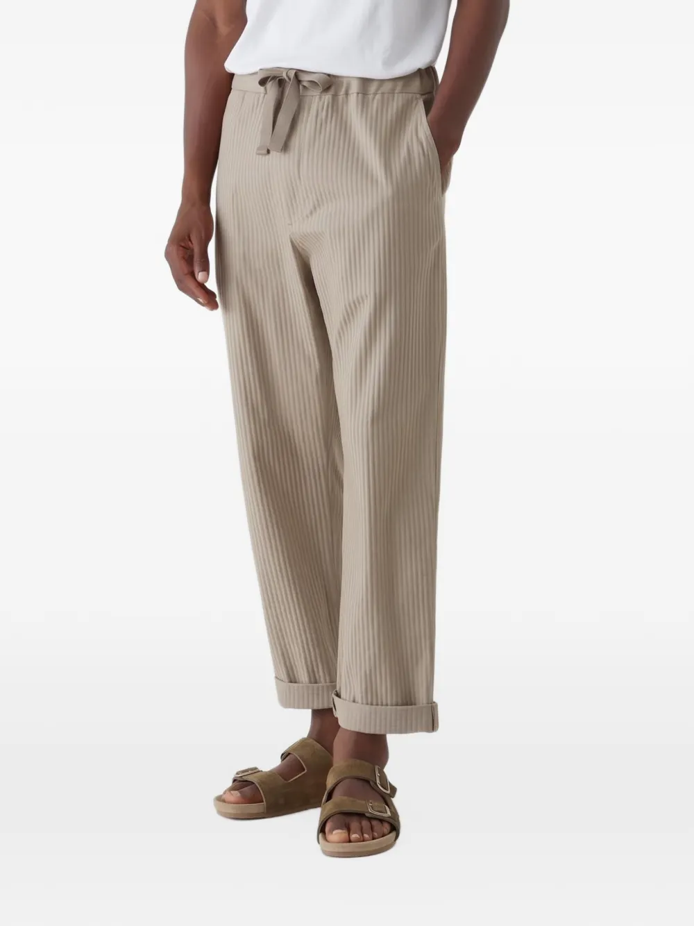 Closed Nanaimo striped trousers Grijs