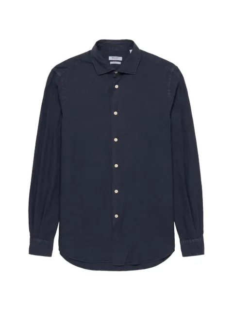 Boglioli spread-collar button-up shirt