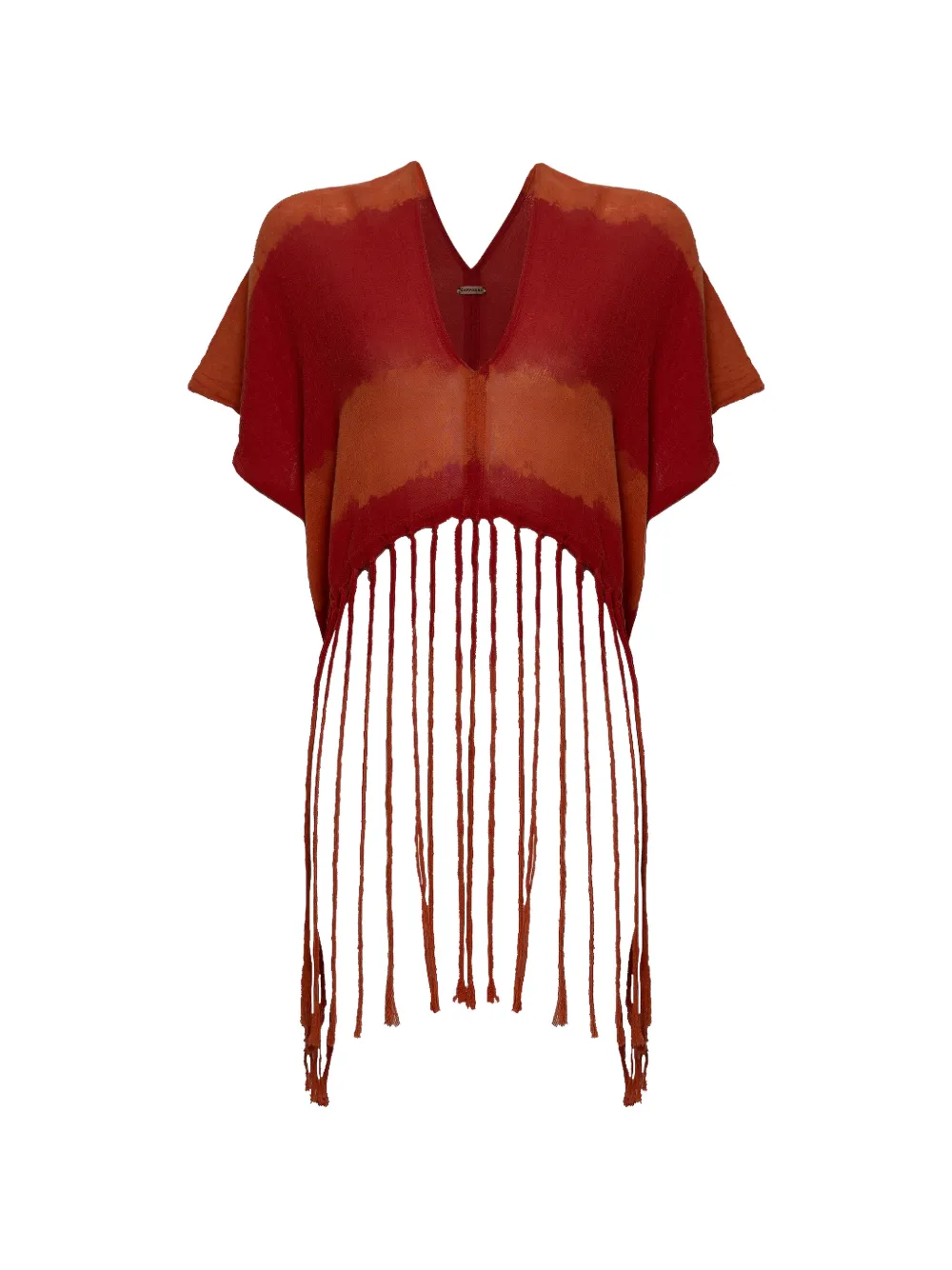 Caravana Winiketik fringe-trim crop top · One Size