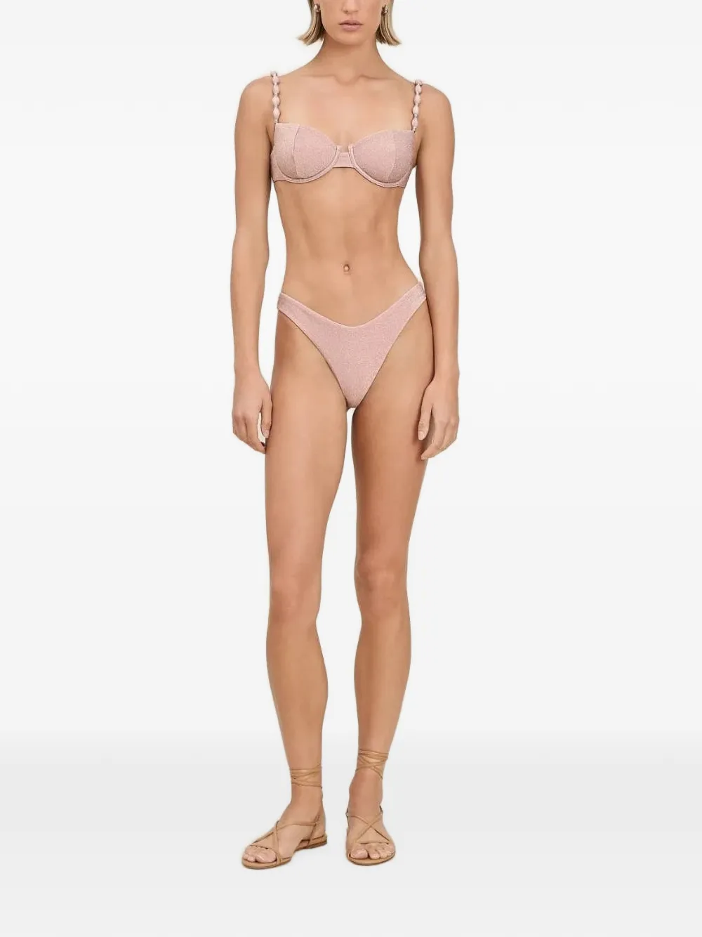 Devon Windsor Lee metallic bikini bottoms