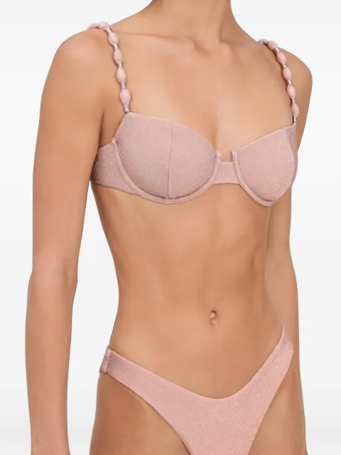 Devon Windsor Lee metallic bikini top