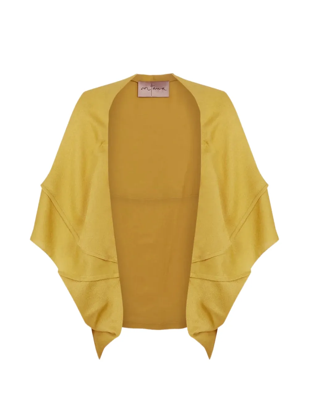 Cortana Banane horizontal-cut cape - Giallo