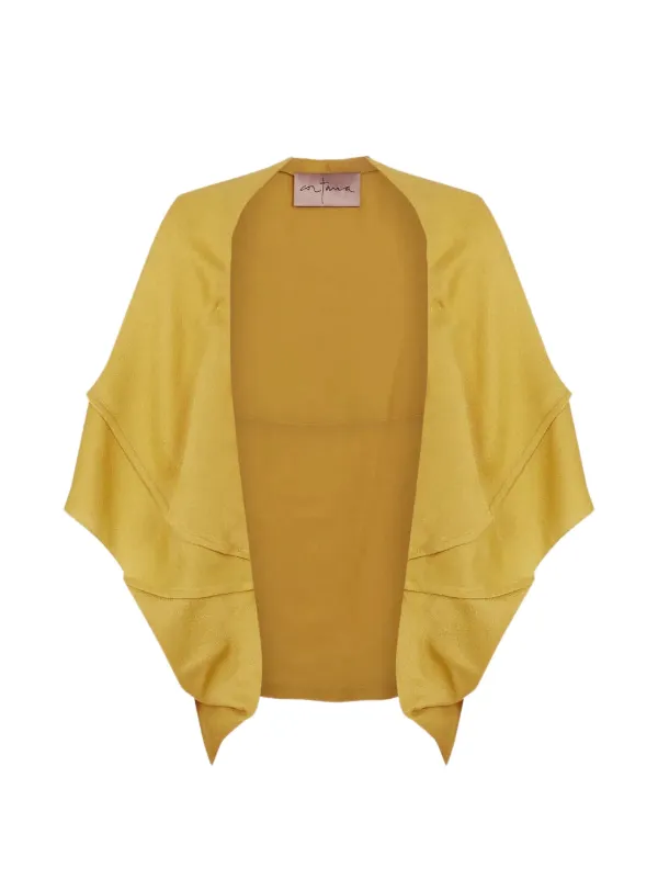 Cortana Banane Horizontal-cut Cape in Yellow