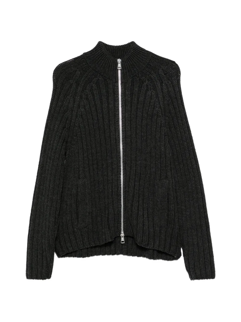 OUR LEGACY ribbed-knit funnel-neck cardigan
