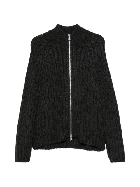 OUR LEGACY ribbed-knit funnel-neck cardigan
