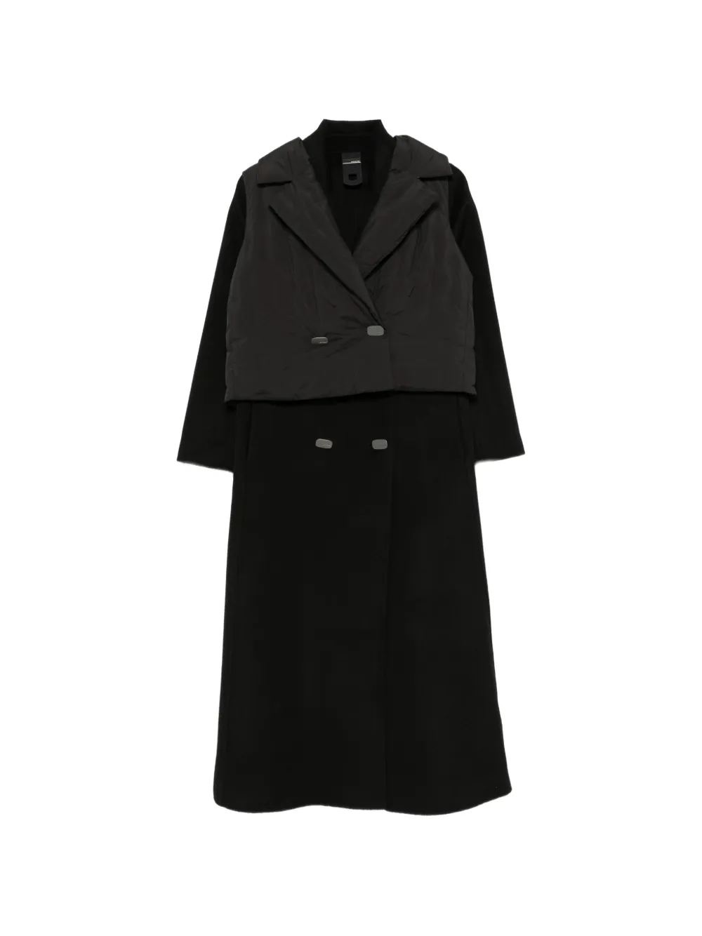 RRD Set gilet e cappotto doppiopetto Big Duck - Nero