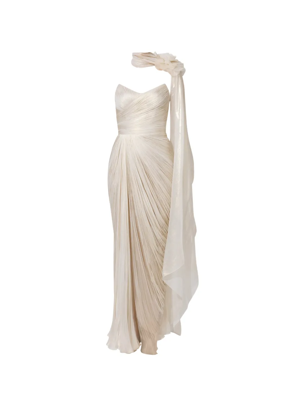 Iris Serban Dolly draped silk maxi dress
