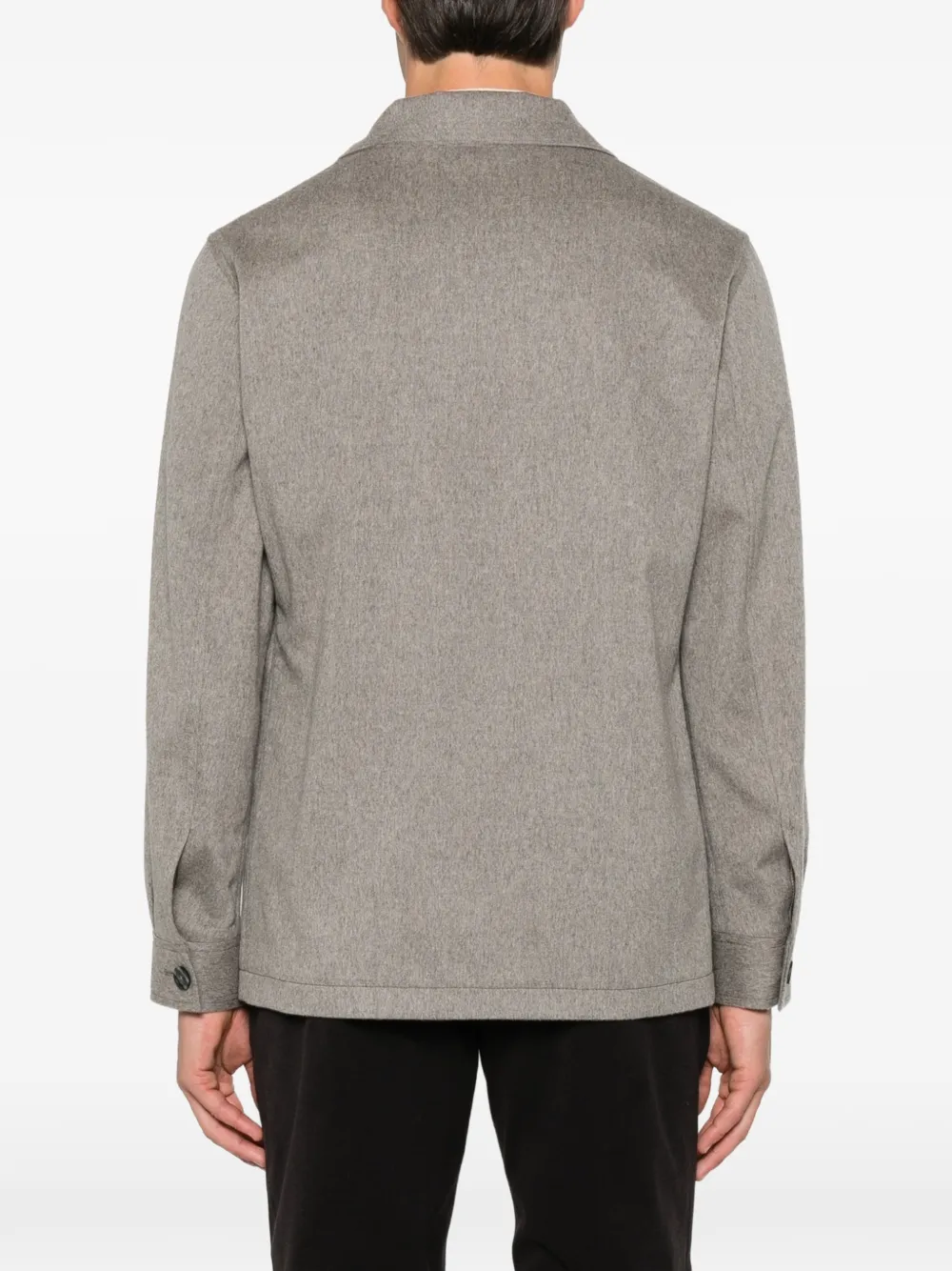 Tagliatore Button-up jack met borstzak Grijs