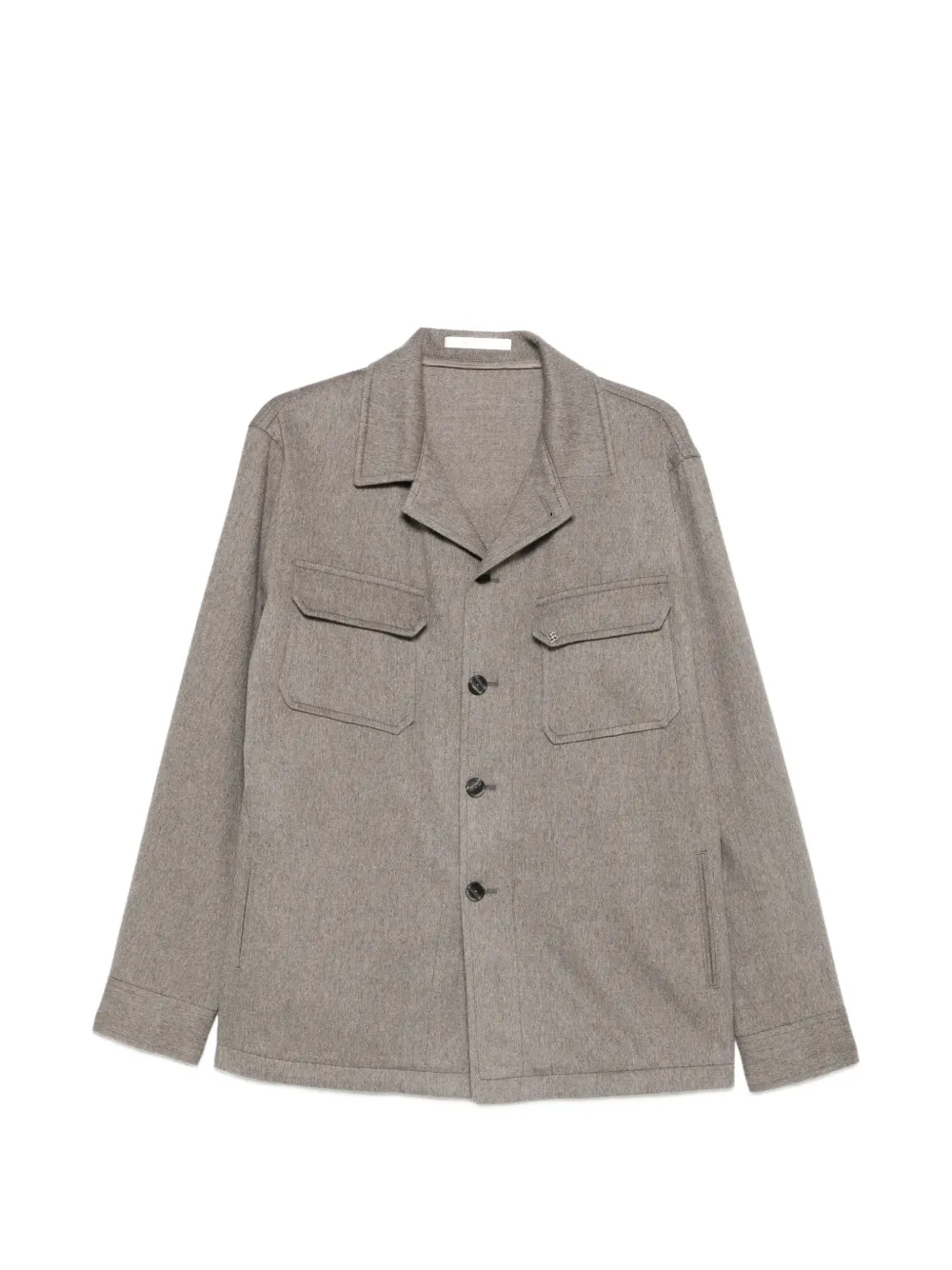 Tagliatore Geknöpfte Jacke mit Brusttasche - Grau