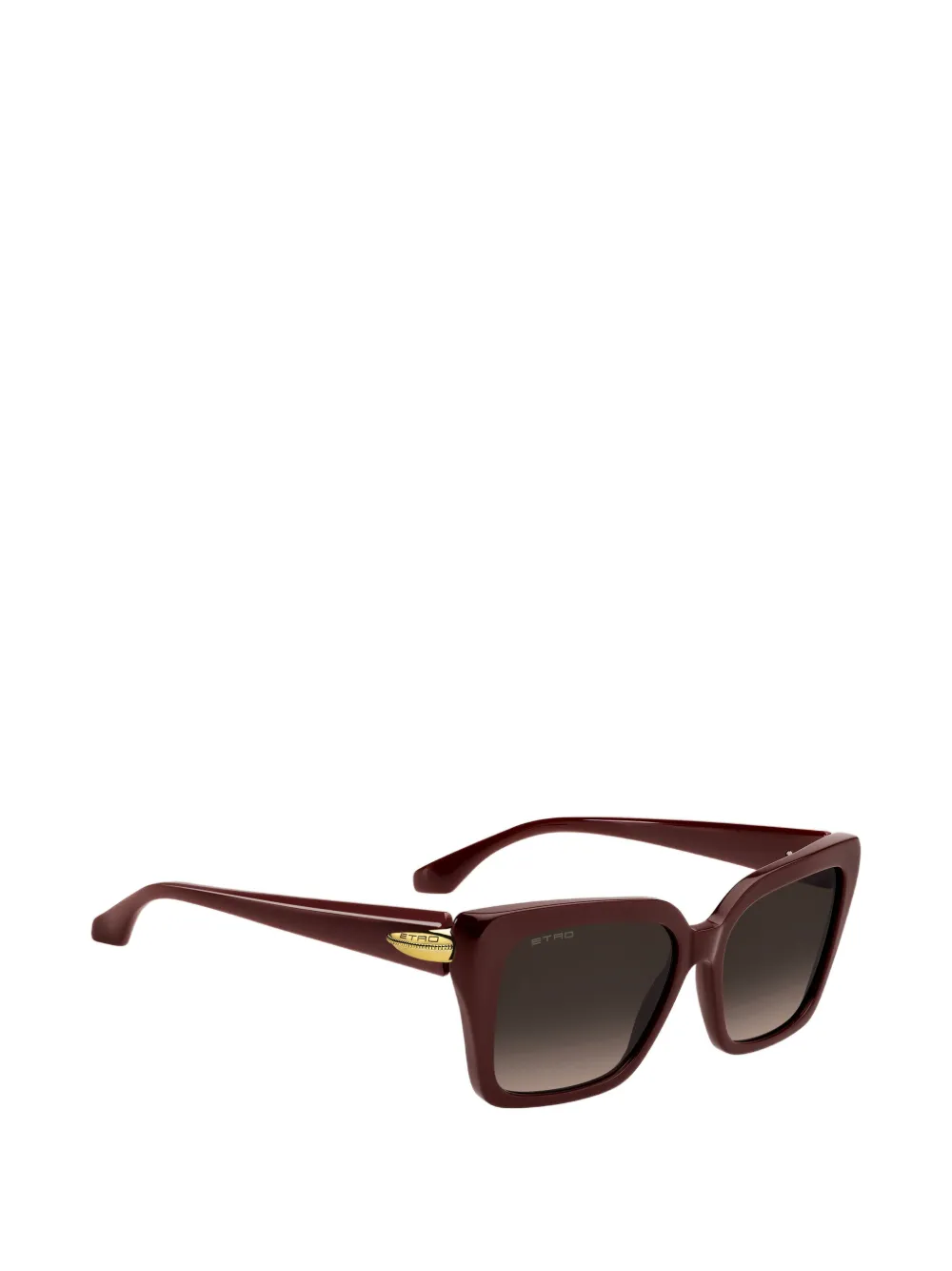 ETRO Zonnebril met vierkant montuur Rood