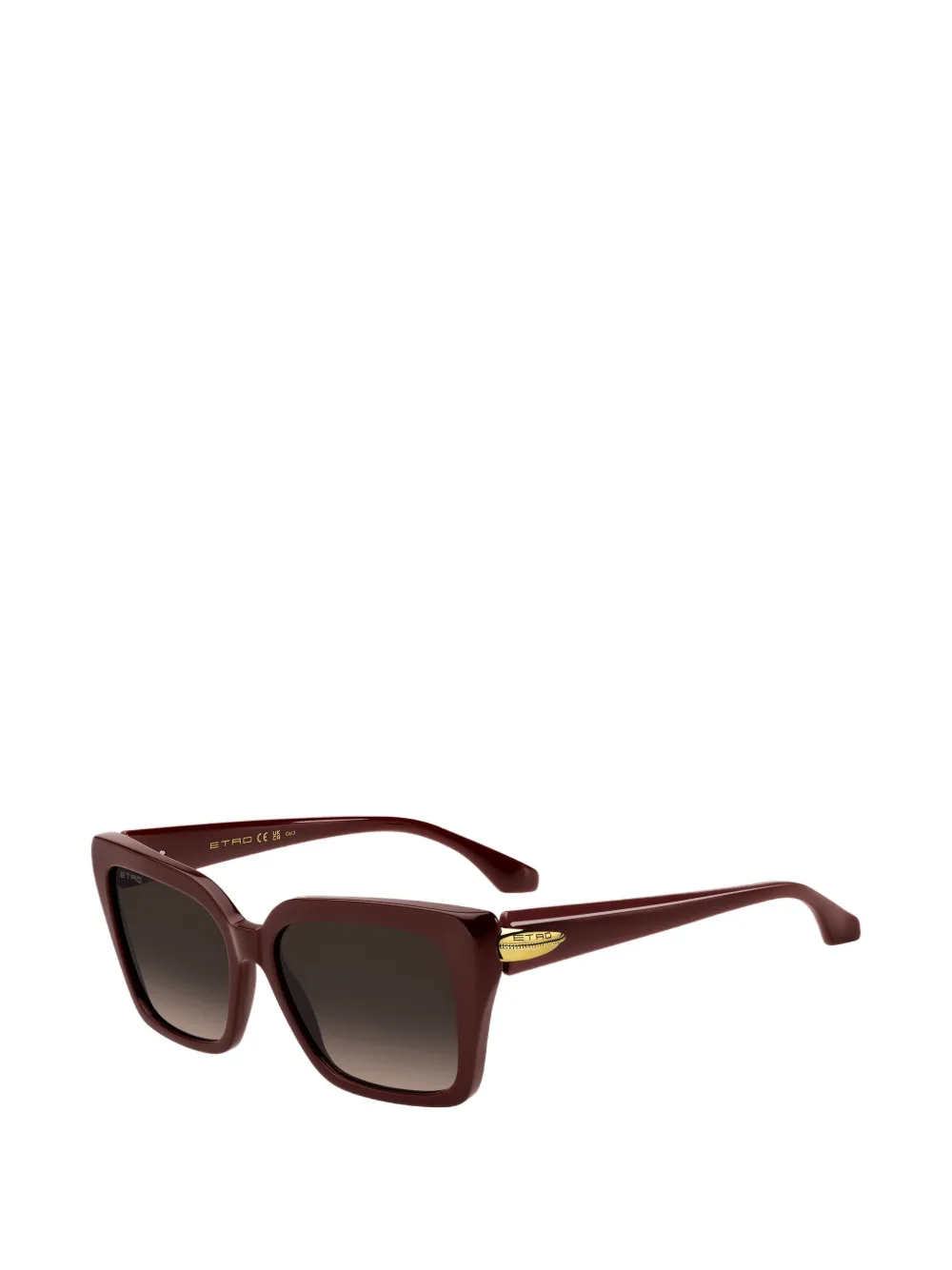 ETRO Zonnebril met vierkant montuur Rood