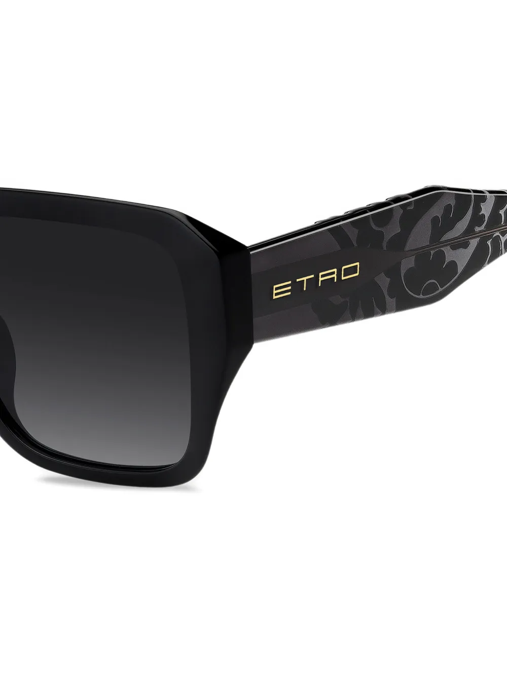 ETRO Color Stripes zonnebril Zwart