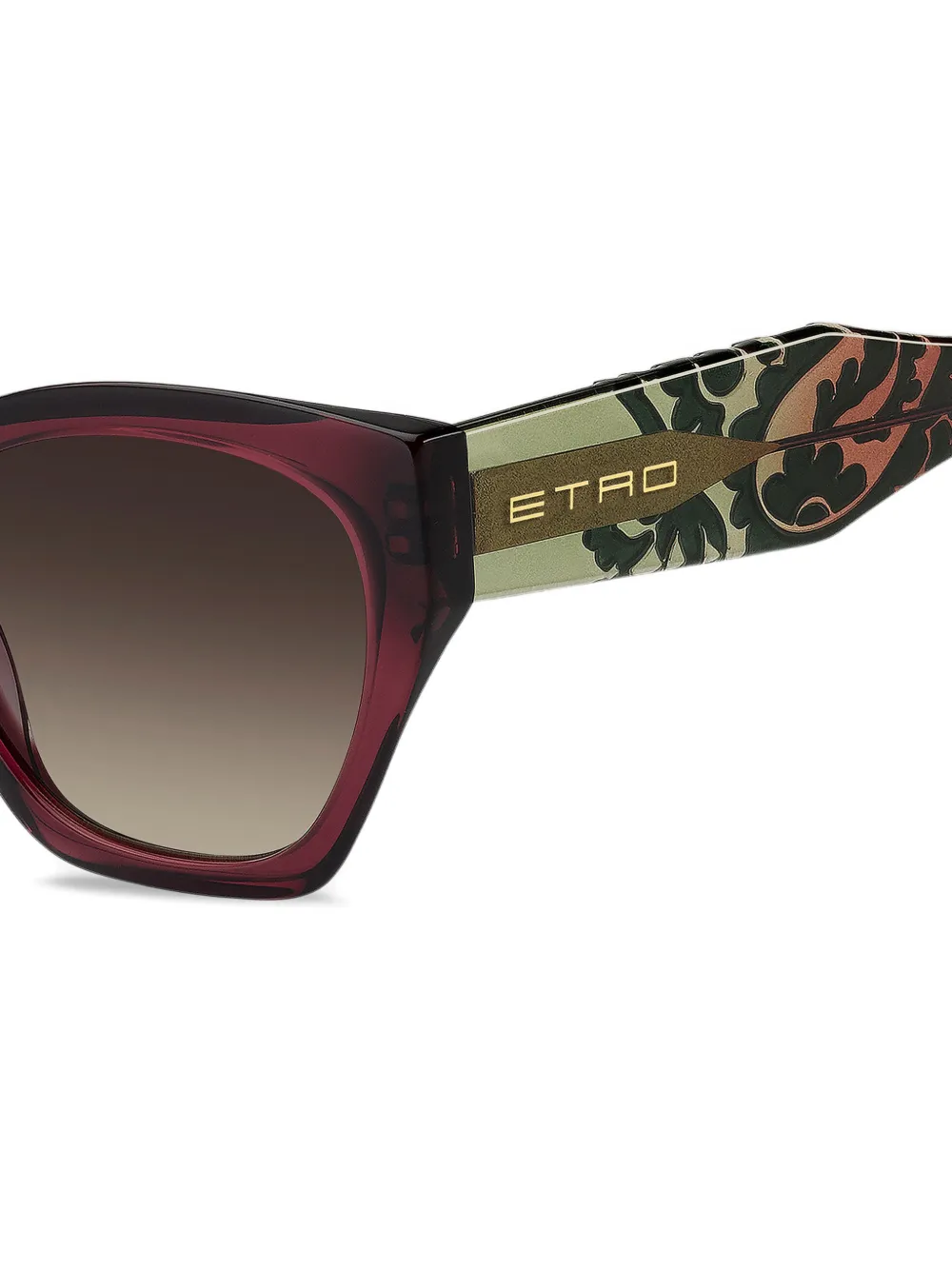 ETRO Zonnebril met paisley-print en cat-eye montuur Paars