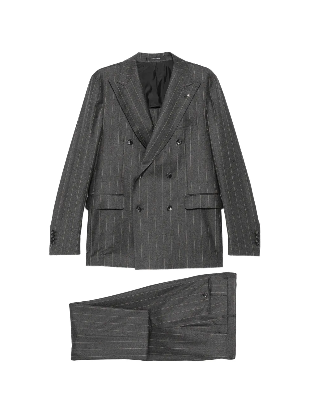 Tagliatore pinstripe double-breasted suit - Grigio