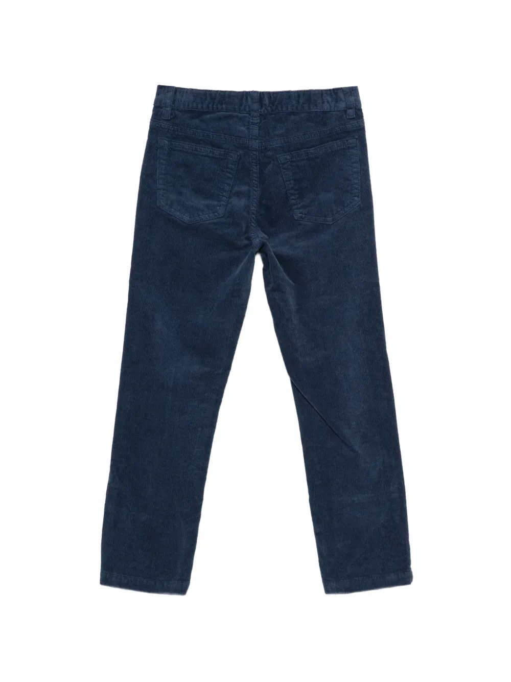Il Gufo corduroy straight-leg trousers Blauw