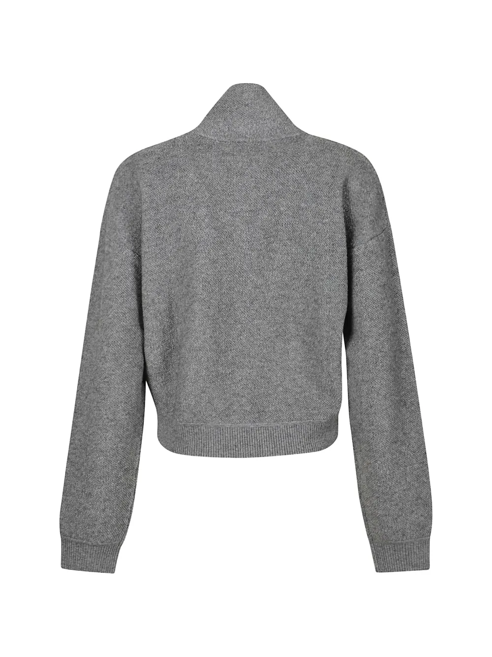 Victoria Beckham half-zip knitted sweater Grijs