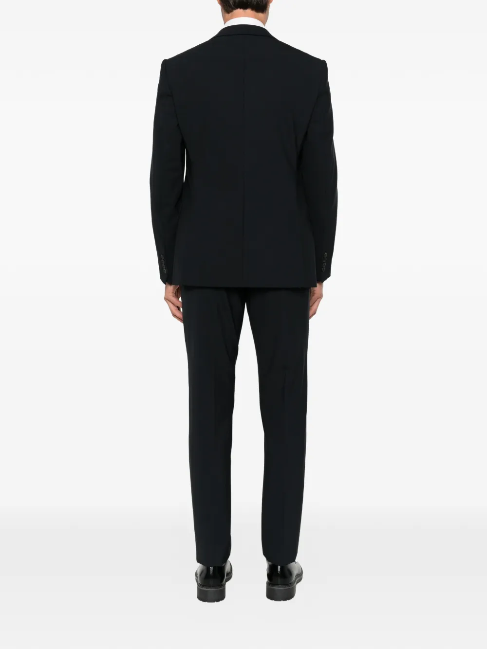 Emporio Armani Driedelig pak met enkele rij knopen Zwart