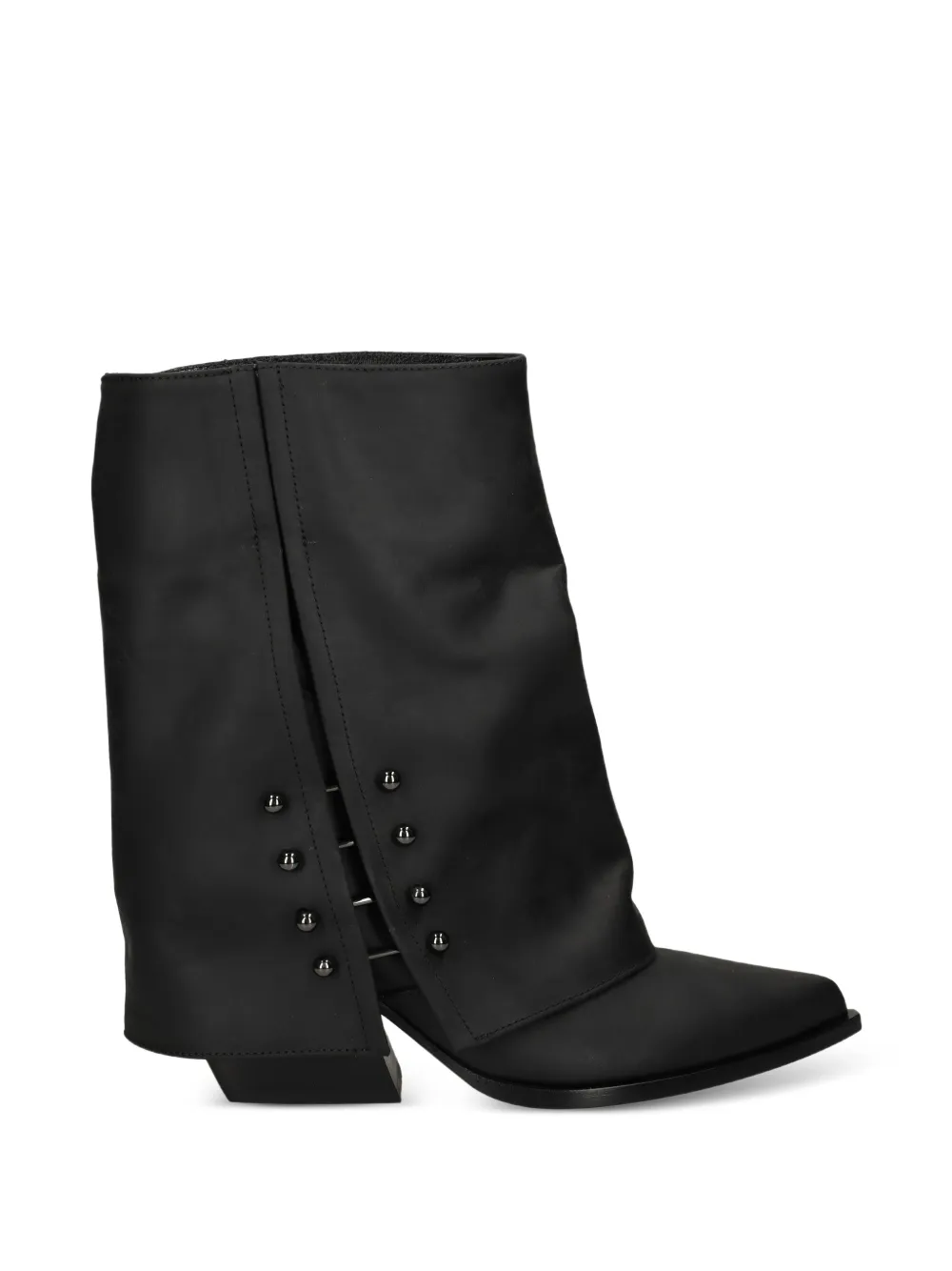 Elena Iachi bottines pointues à détails de clous - Noir Elena Iachi bottines pointues à détails de clous - Noir