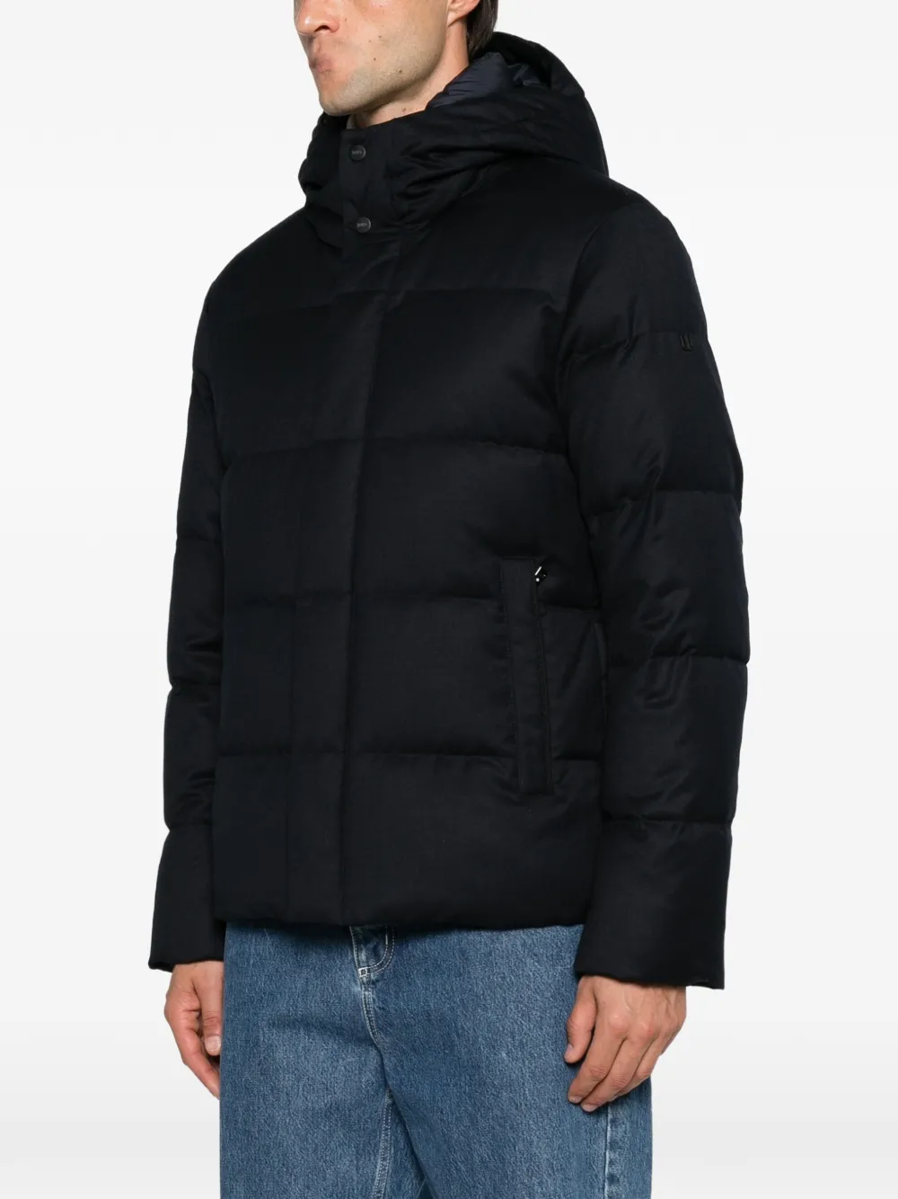 Duno Winsor gewatteerd jack met capuchon Blauw