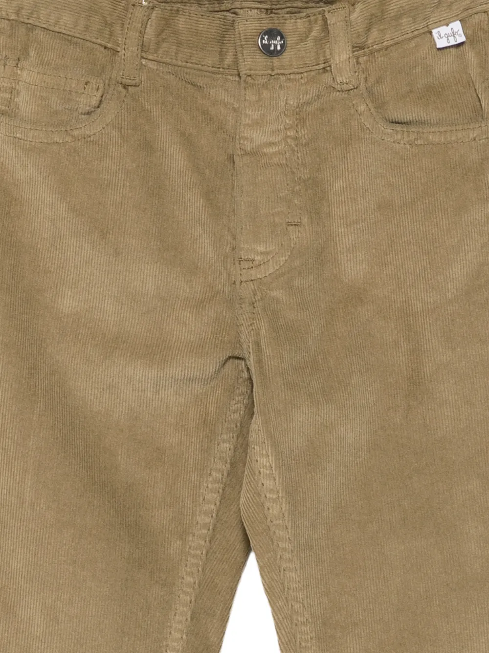 Il Gufo corduroy-effect trousers Beige