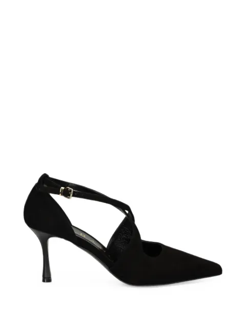 Albano Serene crossover-strap pointed-toe pumps