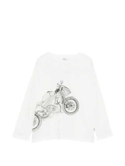 Il Gufo motorcycle-print long-sleeve T-shirt