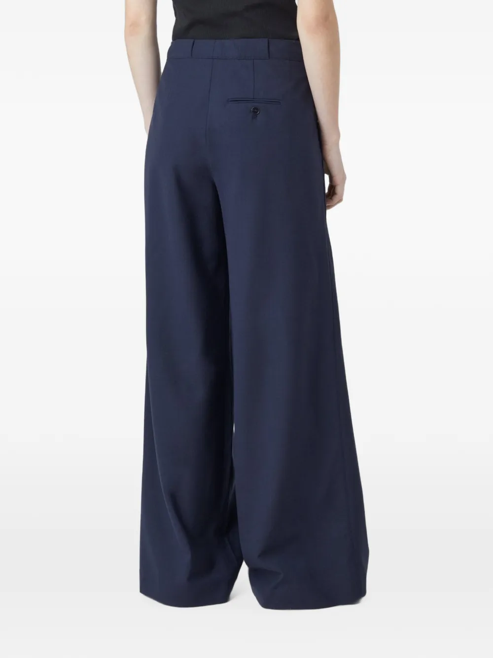 Closed Rylan pleated palazzo pants Blauw