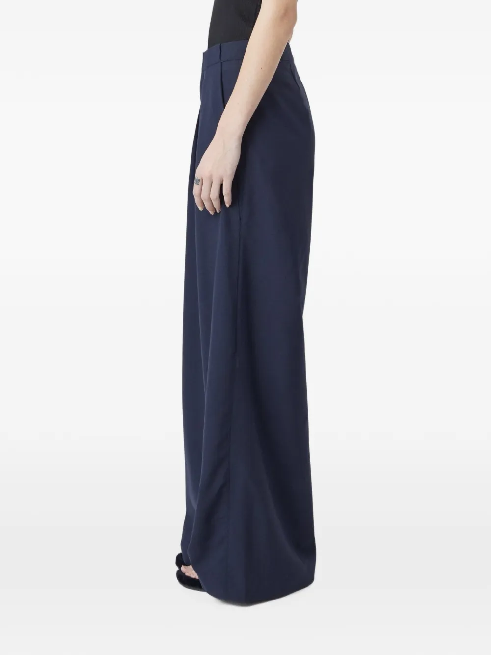 Closed Rylan pleated palazzo pants Blauw