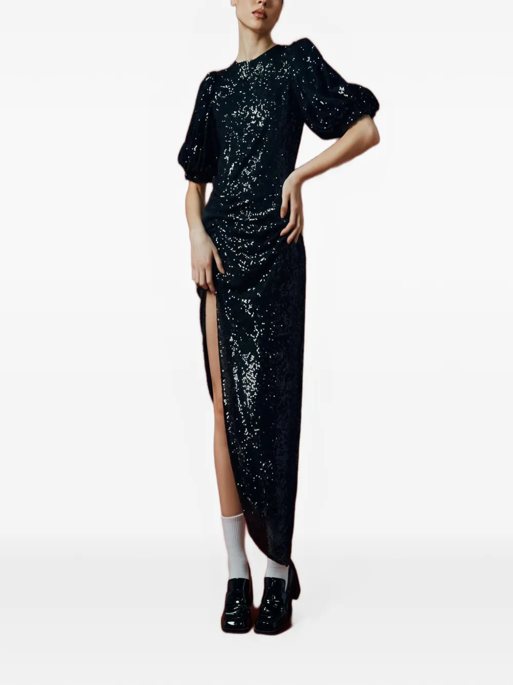 In The Mood For Love Sahar sequin-embellished maxi dress - Schwarz