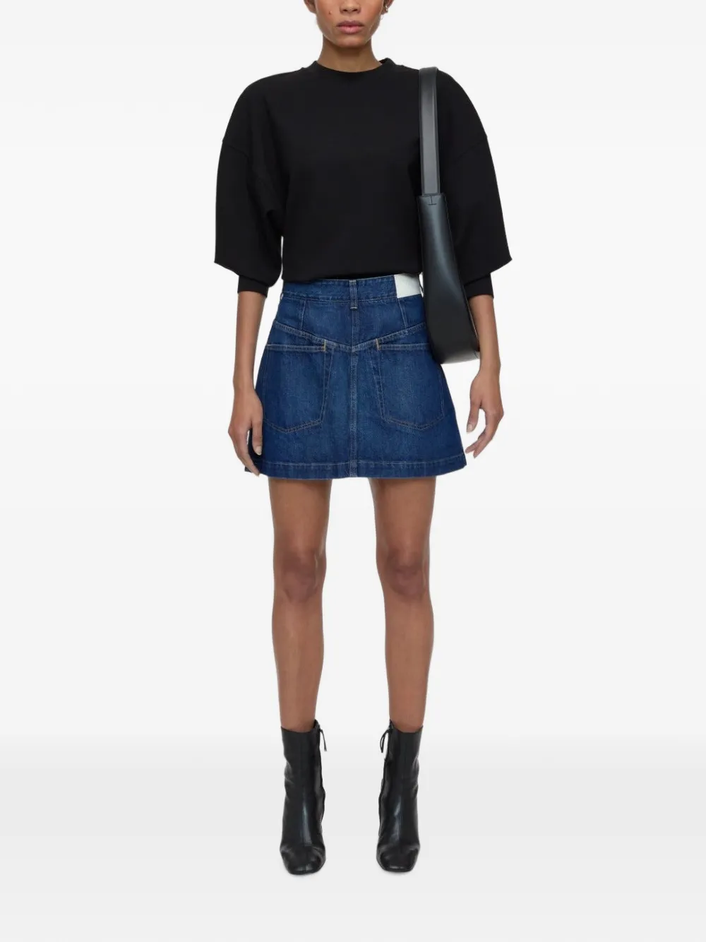 Closed Sweater met ronde hals Zwart