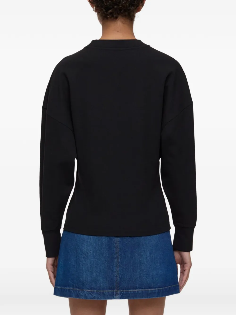 Closed Sweater met ronde hals Zwart