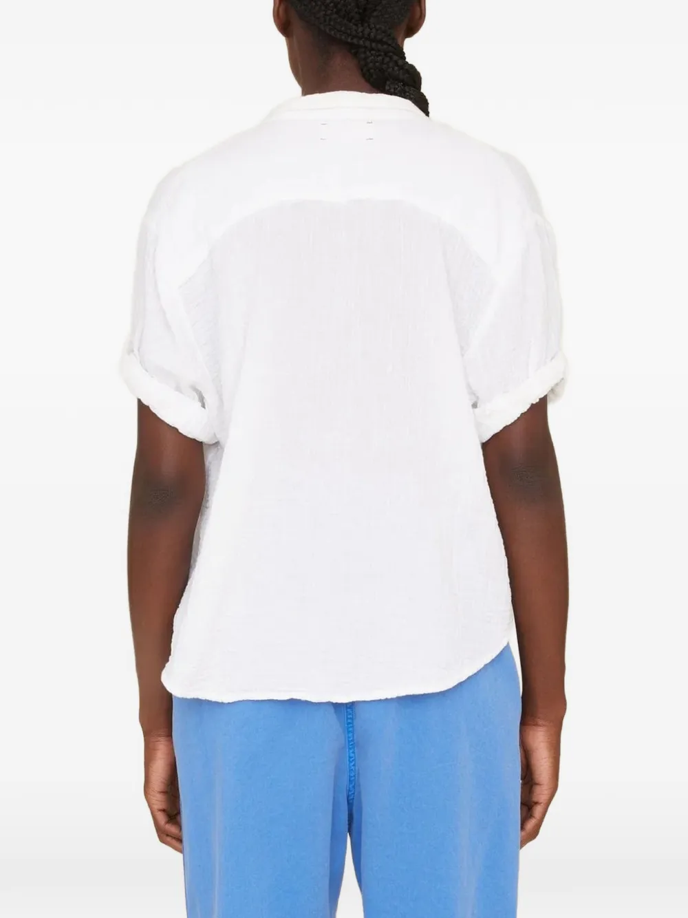 Xirena Cruz blouse met katoenen gaas Wit